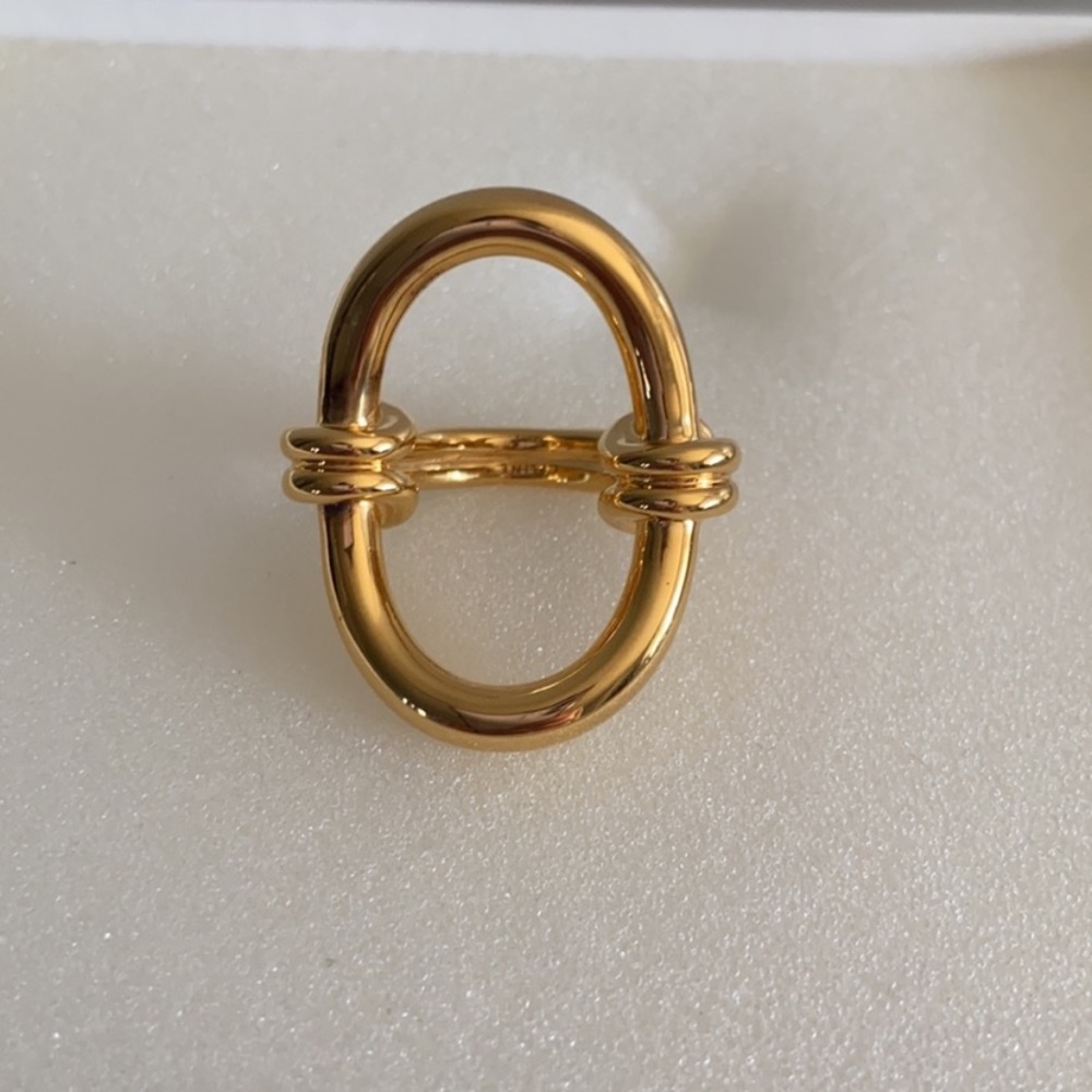 Authentic NWT Celine Gold Vertical Ring